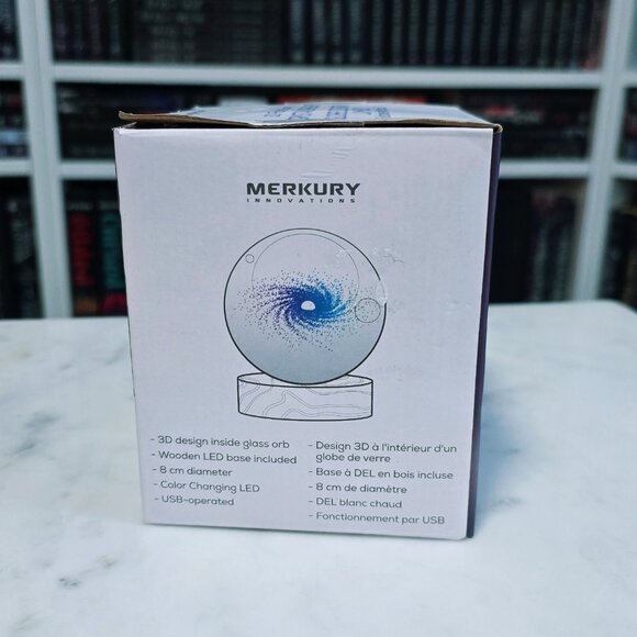 3D Floating Galaxy Crystal Orb Light - Picture 2 of 4